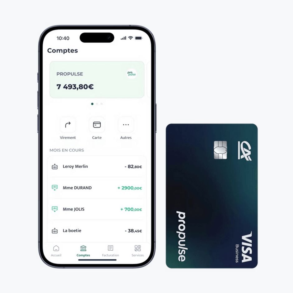 Propulse by CA : carte et compte