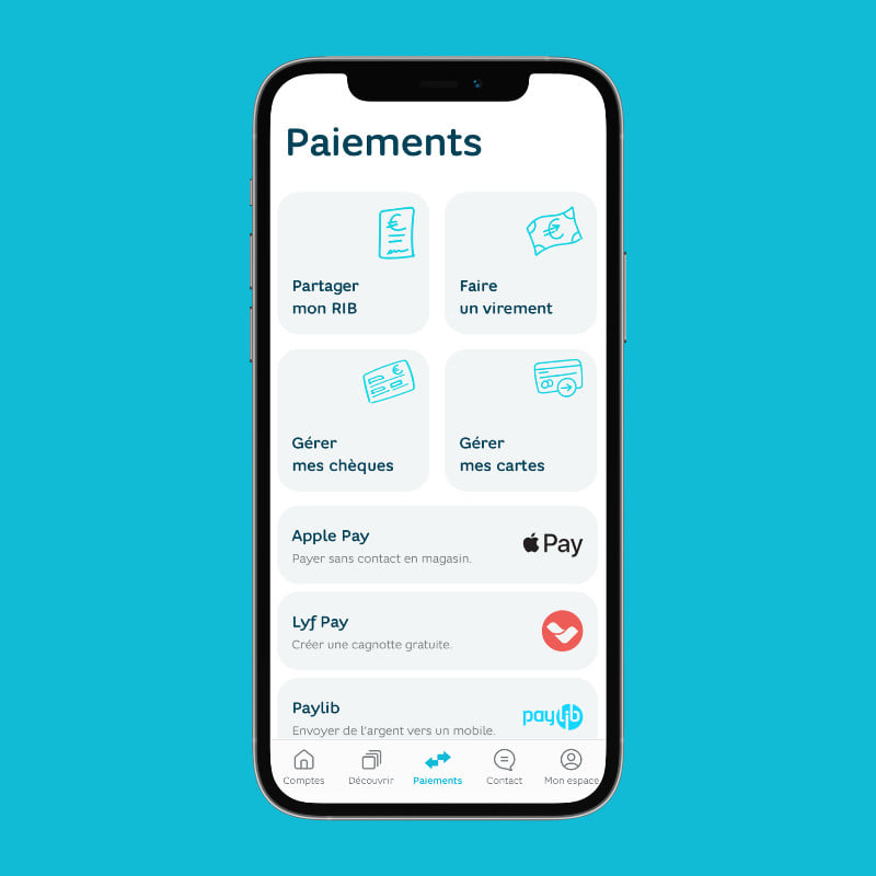 Application Hello bank! : paiements