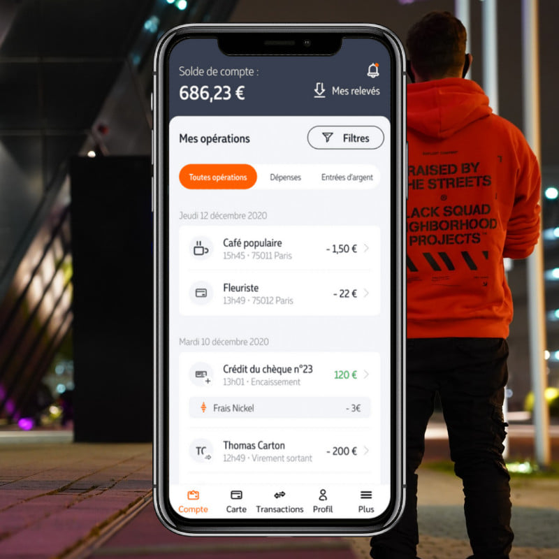 Compte Nickel : application mobile Compte Nickel : application mobile