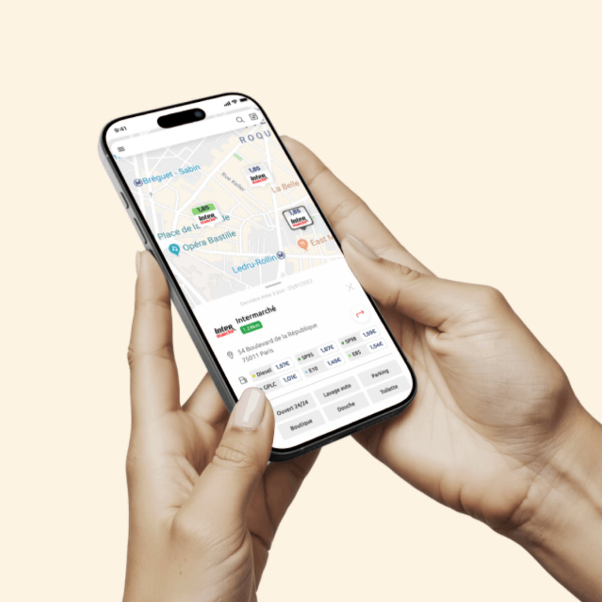 Carte carburant Intermarché Pro : application mobile
